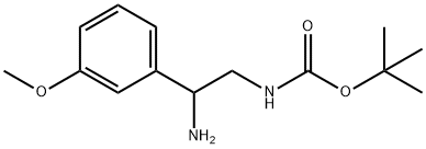 [2-AMINO-2-(3-METHOXY-PHENYL)-ETHYL]-CARBAMIC ACID TERT-BUTYL ESTER Struktur