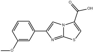 6-(3-METHOXY-PHENYL)-IMIDAZO[2,1-B]THIAZOLE-3-CARBOXYLIC ACID Struktur