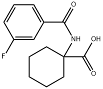 1-(3-FLUORO-BENZOYLAMINO)-CYCLOHEXANECARBOXYLIC ACID Struktur