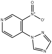 3-NITRO-4-(1H-1,2,4-TRIAZOL-1-YL)PYRIDINE Struktur