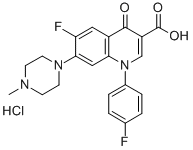 Difluoxacin hydrochloride Struktur