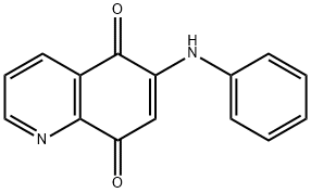 6-苯胺基-5,8-喹啉二酮, 91300-60-6, 結(jié)構(gòu)式