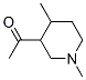 Ethanone, 1-(1,4-dimethyl-3-piperidinyl)- (9CI) Struktur