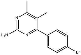 4-(4-BROMOPHENYL)-5,6-DIMETHYLPYRIMIDIN-2-AMINE Struktur