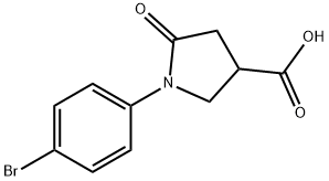 1-(4-BROMOPHENYL)-5-OXOPYRROLIDINE-3-CARBOXYLIC ACID Struktur