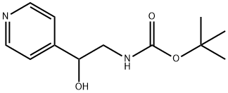 [2-HYDROXY-2-(4-PYRIDINYL)ETHYL]-CARBAMIC ACID 1,1-DIMETHYLETHYL ESTER Struktur