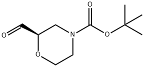 (R)-N-Boc-2-morpholinecarbaldehyde Struktur