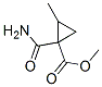 Cyclopropanecarboxylic  acid,  1-(aminocarbonyl)-2-methyl-,  methyl  ester Struktur