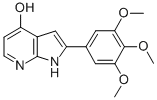 1H-Pyrrolo[2,3-b]pyridin-4-ol, 2-(3,4,5-trimethoxyphenyl)- Struktur