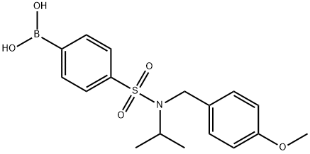 4-[N-ISOPROPYL-N-(4-METHOXYBENZYL)SULPHAMOYL]BENZENEBORONIC ACID 98 Struktur