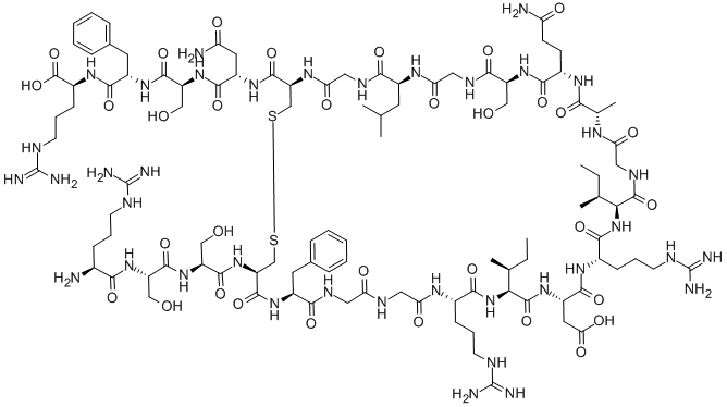 ATRIAL NATRIURETIC PEPTIDE (126-149) (RAT) Struktur