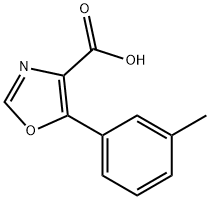 5-(3-METHYLPHENYL)-1,3-OXAZOLE-4-CARBOXYLIC ACID Structure