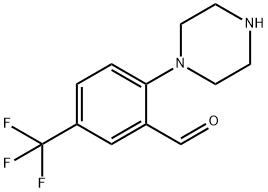 2-PIPERAZIN-1-YL-5-TRIFLUOROMETHYLBENZALDEHYDE Struktur