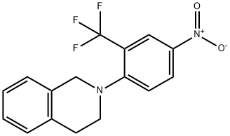 2-[4-NITRO-2-(TRIFLUOROMETHYL)PHENYL]-1,2,3,4-TETRAHYDRO ISOQUINOLINE Struktur