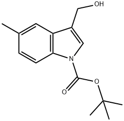 1-Boc-3-hydroxymethyl-5-methylindole Struktur