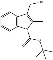 1-Boc-3-hydroxymethyl-2-methylindole Struktur