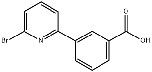 3-(6-溴吡啶-2-基)苯甲酸 結(jié)構(gòu)式