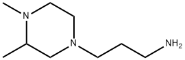 Piperazine, 4-(3-aminopropyl)-1,2-dimethyl- (7CI) Struktur