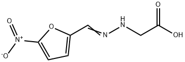 2-[-2[(5-Nitro-2-furanyl)Methylene]hydrazinyl]acetic Acid Struktur