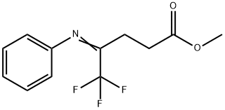 Methyl 5,5,5-trifluoro-4-(phenylaMino)pent-3-enoate Struktur