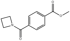 4-(1-AZETIDINE CARBONYL)-BENZOIC ACID METHYL ESTER Struktur