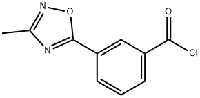 3-(3-Methyl-1,2,4-oxadiazol-5-yl)benzoyl chloride Struktur