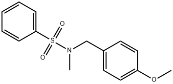 N-(4-METHOXYBENZYL)-N-METHYLBENZENESULFONAMIDE Struktur