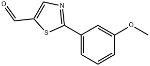 2-(3-METHOXY-PHENYL)-THIAZOLE-5-CARBALDEHYDE Struktur