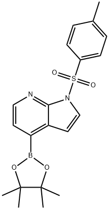 1-TOSYL-1H-PYRROLO[2,3-B]PYRIDINE-4-BORONIC ACID PINACOL ESTER Struktur