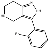 3-(2-BROMOPHENYL)-4,5,6,7-TETRAHYDRO-2H-PYRAZOLO[4,3-C]PYRIDINE
 Struktur