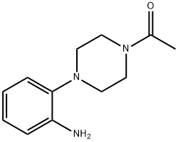 1-[4-(2-AMINOPHENYL)PIPERAZIN-1-YL]ETHANONE Structure