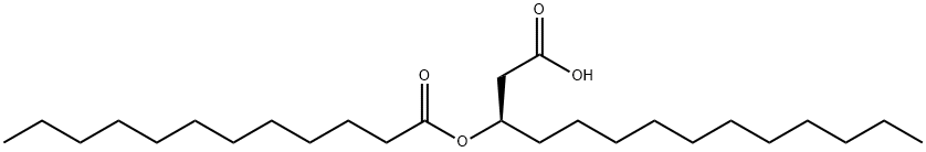 3-dodecanoyltetradecanoic acid Struktur