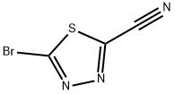 5-broMo-1,3,4-thiadiazole-2-carbonitrile Struktur