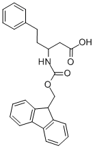 3-(9 H-FLUOREN-9-YLMETHOXYCARBONYLAMINO)-5-PHENYL-PENTANOIC ACID Struktur