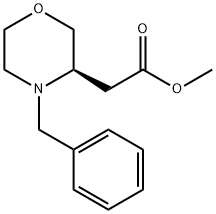 (R)-(4-BENZYL-MORPHOLIN-3-YL)-ACETIC ACID METHYL ESTER Struktur