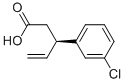 (R)-3-(3-CHLOROPHENYL)PENT-4-ENOIC ACID Struktur