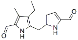 1H-Pyrrole-2-carboxaldehyde,  4-ethyl-5-[(5-formyl-1H-pyrrol-2-yl)methyl]-3-methyl- Struktur