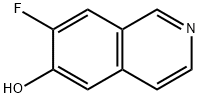 6-Isoquinolinol,  7-fluoro- Struktur