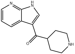 Methanone, 4-piperidinyl-1H-pyrrolo[2,3-b]pyridin-3-yl- Struktur