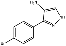 3-(4-bromophenyl)-1H-pyrazol-4-amine Struktur