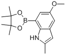 5-METHOXY-2-METHYL-7-(4,4,5,5-TETRAMETHYL-1,3,2-DIOXABOROLAN-2-YL)-1H-INDOLE Struktur