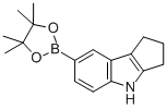 7-(4,4,5,5 TETRAMETHYL 1,3,2 DIOXABOROLAN-2-YL)-1,2,3,4-TETRAHYDROCYCLO-PENT[B]INDOLE Struktur