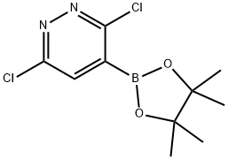 3,6-Dichloro-4-(4,4,5,5-tetramethyl-1,3,2-dioxaborolan-2-yl)pyridazine Struktur