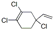 Cyclohexene, 1,2,4-trichloro-4-ethenyl- Struktur