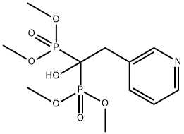 P,P'-[1-Hydroxy-2-(3-pyridinyl)ethylidene]bis-phosphonic Acid P,P,P',P'-Tetramethyl Ester Struktur