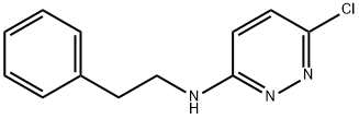 3-PYRIDAZINAMINE, 6-CHLORO-N-(2-PHENYLETHYL)- Struktur