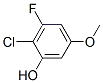 Phenol,  2-chloro-3-fluoro-5-methoxy- Struktur