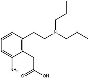 Benzeneacetic acid, 2-amino-6-[2-(dipropylamino)ethyl]- Struktur