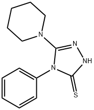 4-PHENYL-5-PIPERIDIN-1-YL-4H-1,2,4-TRIAZOLE-3-THIOL Struktur