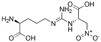 N(3)-(1-carboxy-2-nitroethyl)arginine Struktur